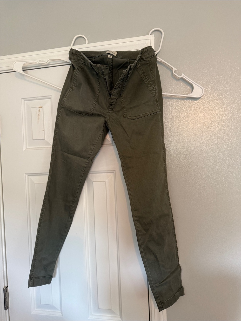 J. Crew Olive Green Slim Cargo Pants